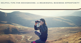 Helpful Tips for Recognizing  a Meaningful Business Opportunity